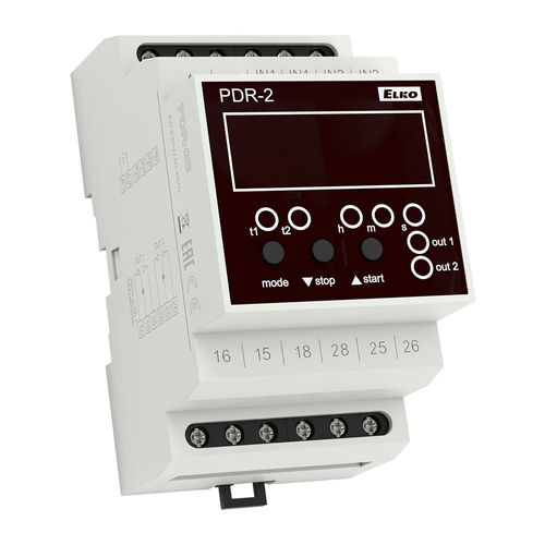 Temporizador digital - PDR-2B - ELKO - multifunción / en riel DIN / programable