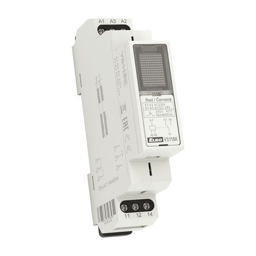 Relé electromecánico 24 Vcc - VS series - ELKO - en riel DIN / de potencia / auxiliar