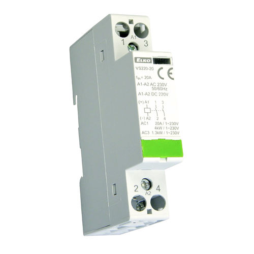 Contactor de motor - VS220 series - ELKO - electromagnético / trifásico / en riel DIN