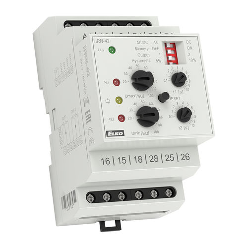 Relé de vigilancia de tensión - HRN-42 series - ELKO - 2NA/NC / AC / AC/DC