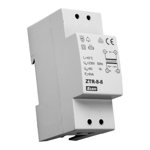Transformador de alimentación eléctrica - ZTR-8-8 - ELKO - encapsulado / en riel DIN / AC