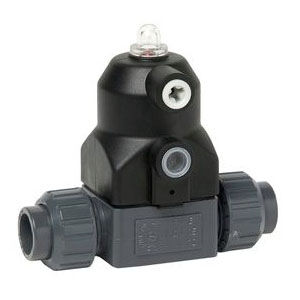 Válvula de membrana - 186 series - SED Flow Control GmbH - con control neumático / para agua / de plástico