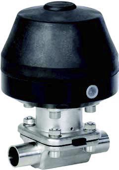 Válvula de membrana - KMA 495 - SED Flow Control GmbH - con control neumático / de control / de acero inoxidable