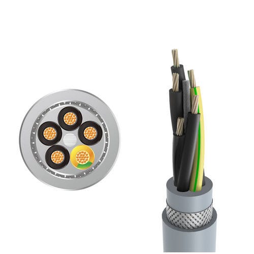 Cable eléctrico de alimentación - LONGFLEX® CHAIN FD 437 CY - Zhaolong Interconnect - DIN / blindado / multifilar
