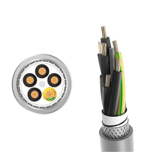 Cable eléctrico de alimentación - LONGFLEX® MC 712 CP  - Zhaolong Interconnect - DIN / antipropagación de fuego / multifilar
