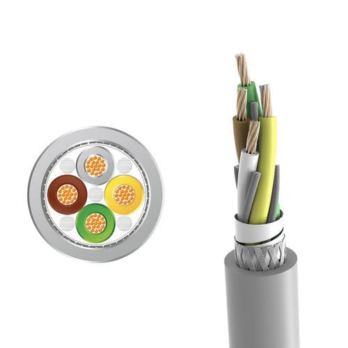 Cable eléctrico de alimentación - LONGFLEX® CHAIN 421 CY - Zhaolong Interconnect - DIN / blindado / multifilar