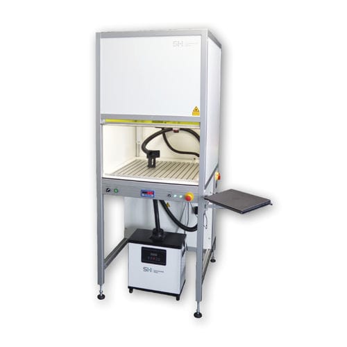 Sistema de marcado láser - LAS 28 XL - Systemtechnik Hölzer GmbH - láser de fibra / semiautomático / industrial