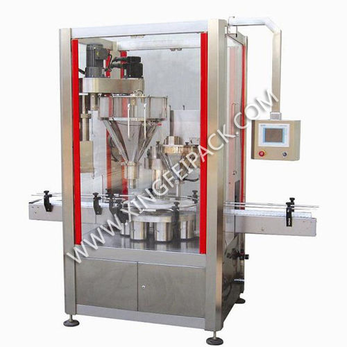 Llenadora de doble tornillo sin fin - XFF-GII - Shanghai Xingfei Packaging Machinery Co., Ltd. - automática / de latas / para polvo