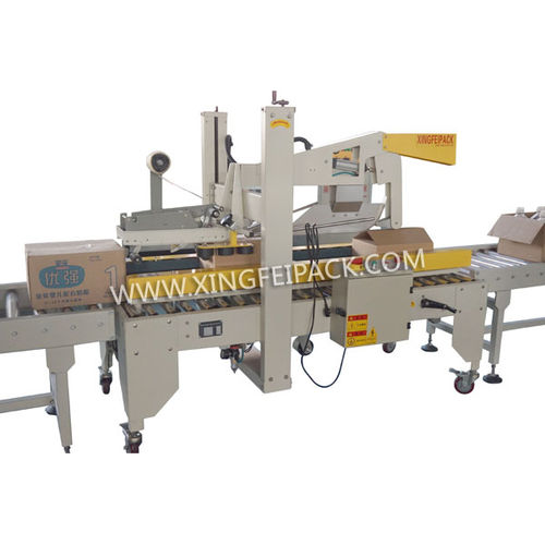Precintadora de cartón varias solapas - XFC-FX - Shanghai Xingfei Packaging Machinery Co., Ltd. - cinta adhesiva / automática