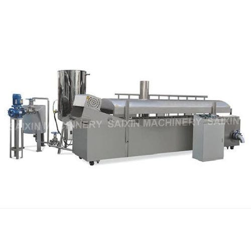 Freidora industrial continua - Jinan Saixin Machinery Co., Ltd. - eléctrica / automática