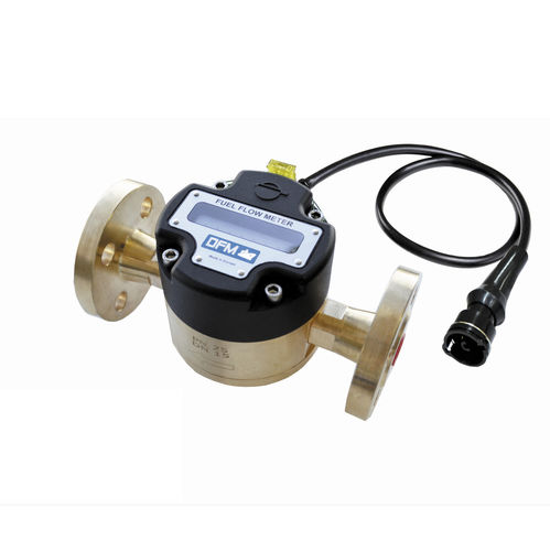 Caudalímetro de pistón rotativo - DFM Marine - TECHNOTON - para aceite / para carburante / con brida