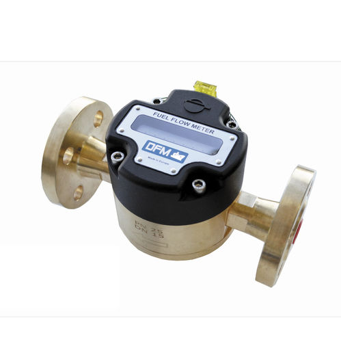 Caudalímetro de pistón rotativo - DFM Marine - TECHNOTON - para aceite / para carburante / roscado