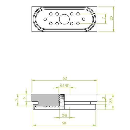 Ventosa rectangular - 33.050020.005.01 - Morali GmbH - de silicona / de NBR