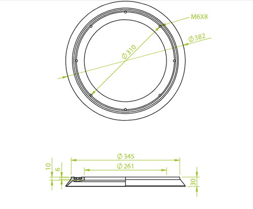 Ventosa plana - 13.382.065.01 - Morali GmbH - de EPDM / de NBR