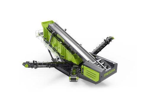 Criba móvil - MS-4515C - Guangxi Mesda Engineering Machinery Co., Ltd - vibratoria / para productos a granel / inclinada