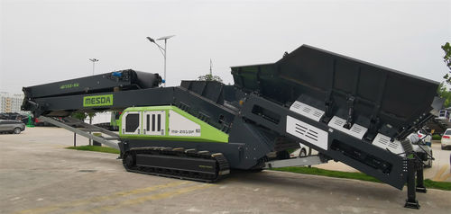 Transportador de banda - MB-2010F - Guangxi Mesda Engineering Machinery Co., Ltd - inclinado / de transporte / de descarga