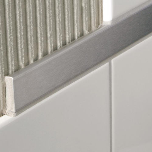 Perfil de aluminio anodizado - DEKOLINE - Blanke Systems - de plata / de acero inoxidable / rectangular