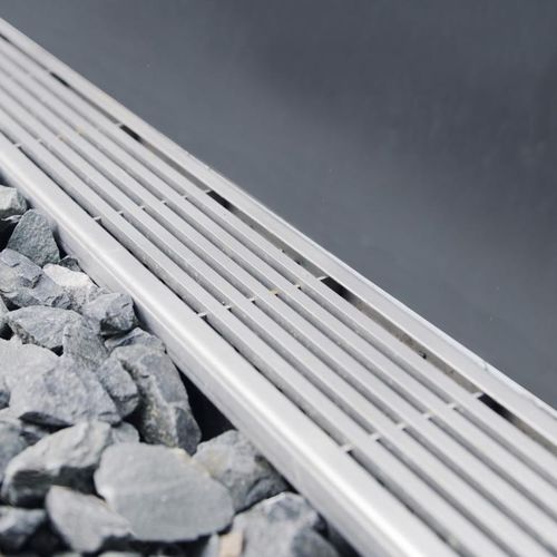 Canal de drenaje de acero inoxidable - Balcony-Line CS - Blanke Systems - de acero galvanizado / con abertura