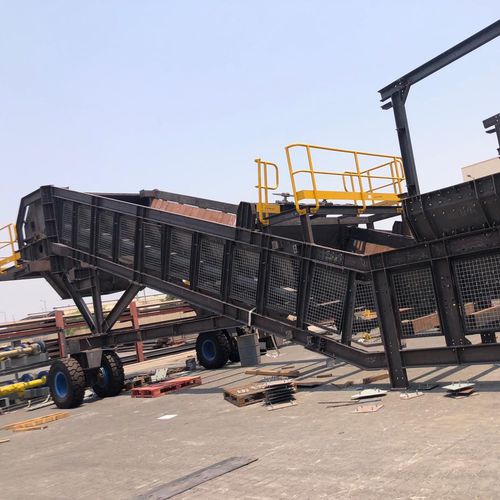 Transportador de banda - AE-ME-MOBIE LOADER - A.E. ENGINEERS - con cadena / horizontal / inclinado