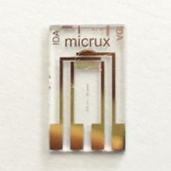 Electrodo electroquímico de referencia - ED-IDA6-Au  - Micrux Fluidic - de capa fina / hilo de oro / de titanio