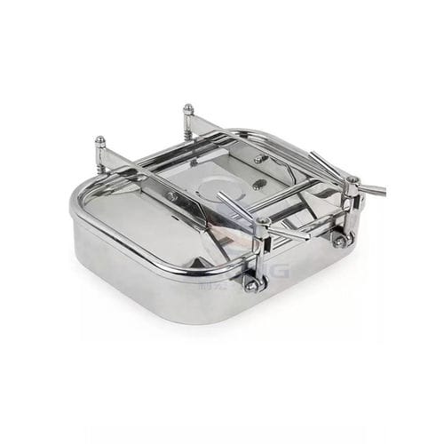 Paso de hombre de acero inoxidable - Manway - Wenzhou Lihong Machinery TECHNOLOGY Co., LTD - sanitario / rectangular
