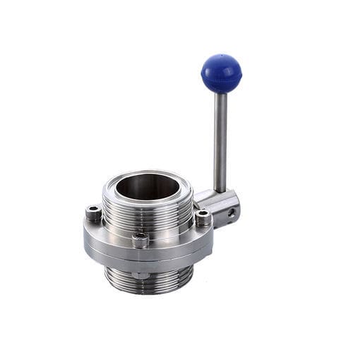 Válvula de mariposa - Wenzhou Lihong Machinery TECHNOLOGY Co., LTD - manual / para productos lácteos / para bebida