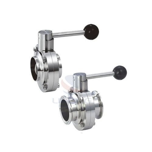 Válvula de mariposa - Wenzhou Lihong Machinery TECHNOLOGY Co., LTD - manual / para productos lácteos / para bebida