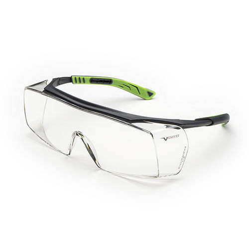 Cubregafas de protección con protección lateral - 5X7 series - UNIVET - con tratamiento antirrayaduras / con tratamiento antivaho / envolvente