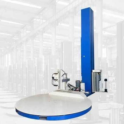 Envolvedora con plataforma giratoria - QTP1800F-L - Shandong Dyehome Intelligent Equipment Co.,Ltd - enteramente automática / de cartón / para productos fitosanitarios