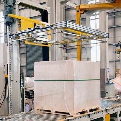 Flejadora totalmente automática - Shandong Dyehome Intelligent Equipment Co.,Ltd - 380 V trifásico / para la logística / para la industria del embalaje