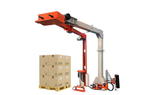 Envolvedora con brazo giratorio - R1800FZ - Shandong Dyehome Intelligent Equipment Co.,Ltd - automática / con freno mecánico / de film estirable
