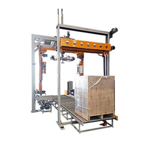 Envolvedora con brazo giratorio - Shandong Dyehome Intelligent Equipment Co.,Ltd - automatizada / para piezas de gran tamaño / para producto de gran tamaño