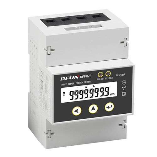 Contador de energía eléctrica trifásico - DFPM93  - DFUN (ZHUHAI) CO.,LTD. - en riel DIN / 50 Hz / RS-485