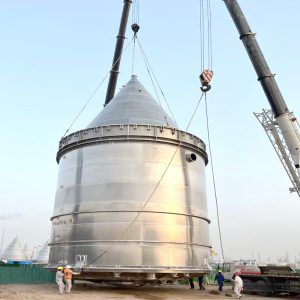 Silo para piezas de plástico - Hanrui Puzer - de fondo cónico / para productos a granel / para sistema de organización