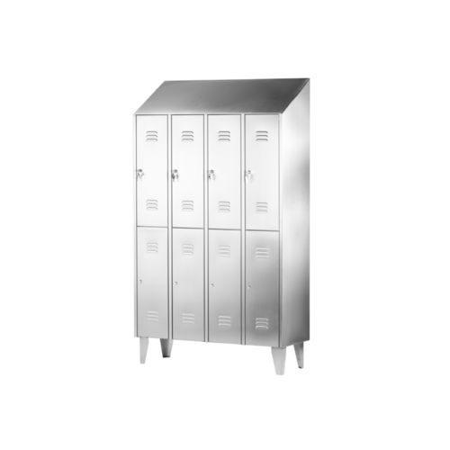 Armario de vestuario para la industria - LK series - INOXSIS - de acero inoxidable