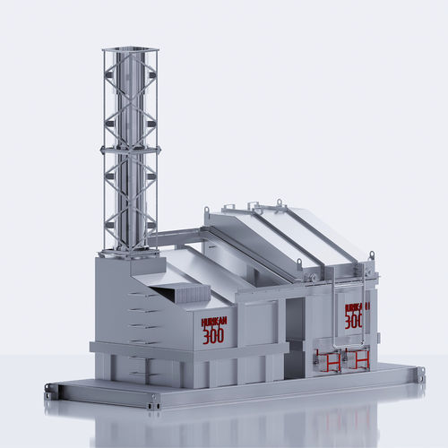 Incinerador para residuos médicos - HURIKAN 300 - Eco-Spectrum LLC - para residuos farmacéuticos / para desechos animales / para residuos peligrosos