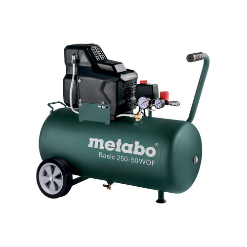 Compresor de pistón - BASIC 250-50 W OF  - Metabowerke - de aire / móvil / sin aceite