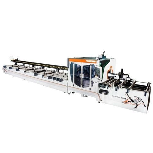 Línea de mecanizado y de recorte automática - S&Ccedil;4550 - PLASTMAK MACHINE - CNC / para perfil de aluminio / para perfiles de PVC
