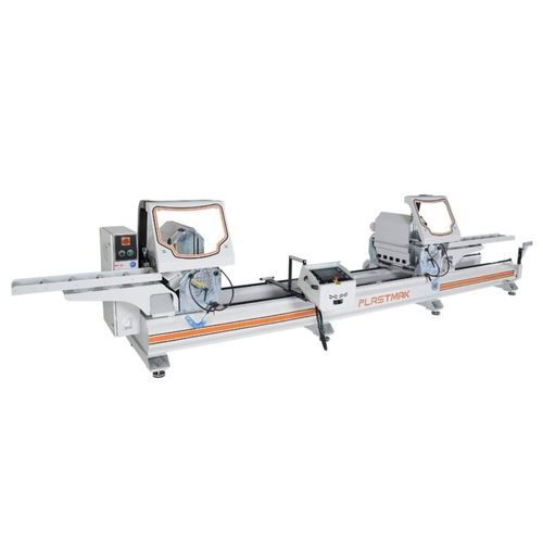 Máquina de corte doble cabezal - SÇ 4000S PLUS - PLASTMAK MACHINE - de hoja rotativa / para aluminio / para PVC