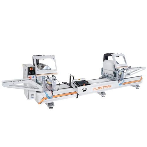 Máquina de corte doble cabezal - SÇ 4000 S  - PLASTMAK MACHINE - de hoja rotativa / para aluminio / para PVC