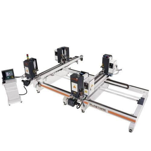 Máquina de soldar de cuatro ángulos - SÇ 100 Gold Plus 4 - PLASTMAK MACHINE - de placa caliente / automática / para PVC