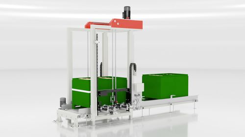 Apiladora para productos fitosanitarios - BOXSTACKER - Keeltek  - para la industria farmacéutica / para la industria alimentaria y de la bebida / de accesibilidad