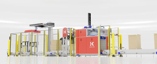 Línea de embalaje para la industria alimentaria y de la bebida - OVERPACK PLUS - Keeltek  - para la industria alimentaria / de bolsas / para productos químicos
