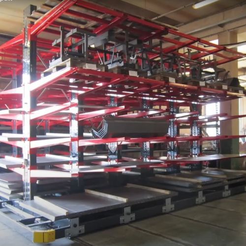 Sistema de estanterías para depósito de almacenamiento - Jiangsu EBIL Intelligent Storage Technology Co.,Ltd. - cantilever / móvil / para carga alargada