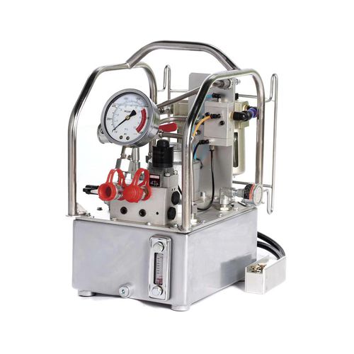 Grupo hidráulico de motor neumático - QMP304 series - Pingyuan Jingke Hydraulic Co., Ltd - para llave dinamométrica / portátil / con sistema de refrigeración