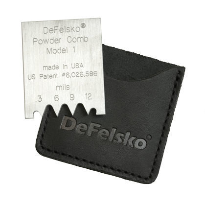 Medidor de espesores de polvo - PC series - DeFelsko Corporation - portátil / peine para película húmeda / con calibración manual