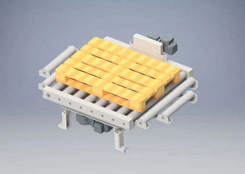 Mesa rotativa accionada por motor - Buy a Conveyor - horizontal / para la industria alimentaria / con transportador de rodillos