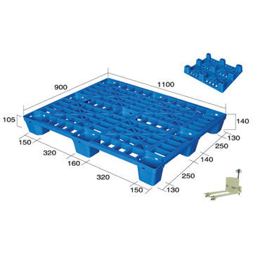 Palé de plástico - QH-1109 - Shanghai Qinghao Plastic Pallet Manufacture Co., Ltd. - de plataforma abierta / ligero
