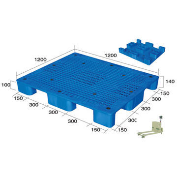 Palé de plástico - QH-1212  - Shanghai Qinghao Plastic Pallet Manufacture Co., Ltd. - de múltiples vías