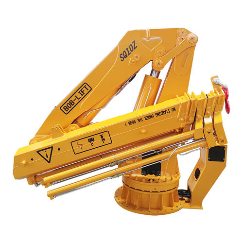 Grúa sobre barcaza - SQ10ZA5TJ - BOB-LIFT - articulada / para aplicaciones marinas / de descarga